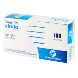 GUANTE DE VINILO T.S 100 UND INVERFARMA