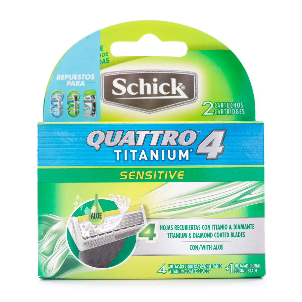 REP.SCHICK 4 QUATTRO TITANIUM 2 UND