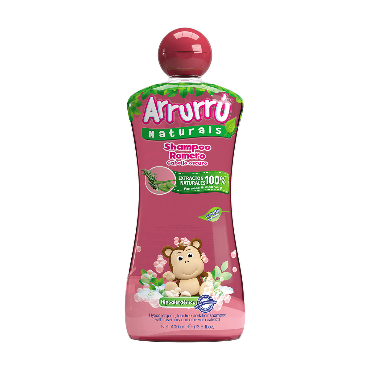CHA.ARRURRU CABELLO OSCURO ROMERO 400 ML