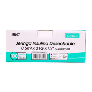 JERINGA ALFA INS.0.5 ML 31GX1/3(8MM)100U