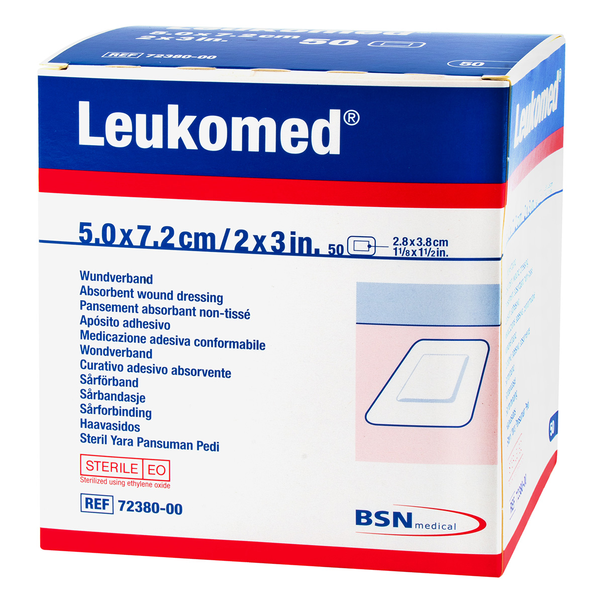 APOSITOS LEUKOMED 5 X 7.2 X 50 UND