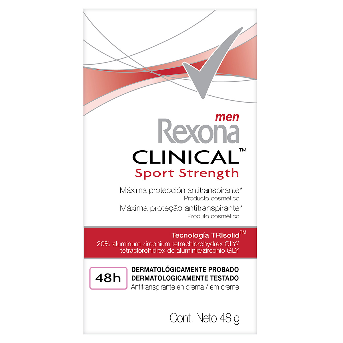 DTE.REXONA CLINI SOLID SPORT STRE.48 GR