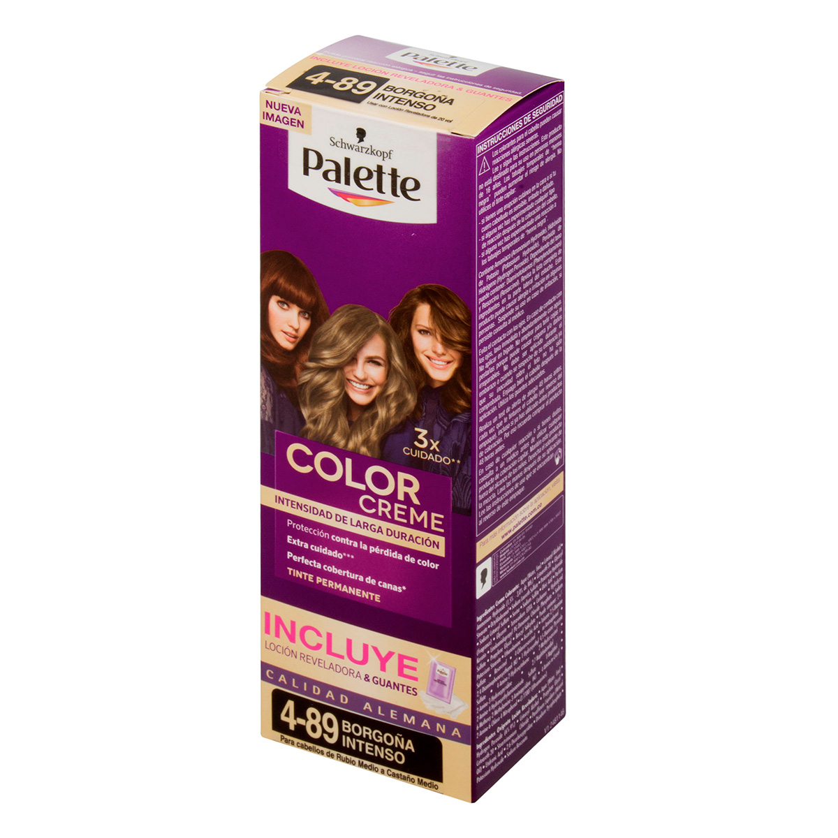 PALETTE CREM TUBO 4-89 BORGONA INTENSO