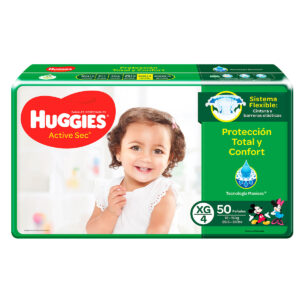 PAN.HUGGIES ACTIVE SEC ET.4 XG 50 UND