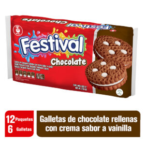 GALLETAS FESTIVAL CHOC.12 PAQ.6 UND