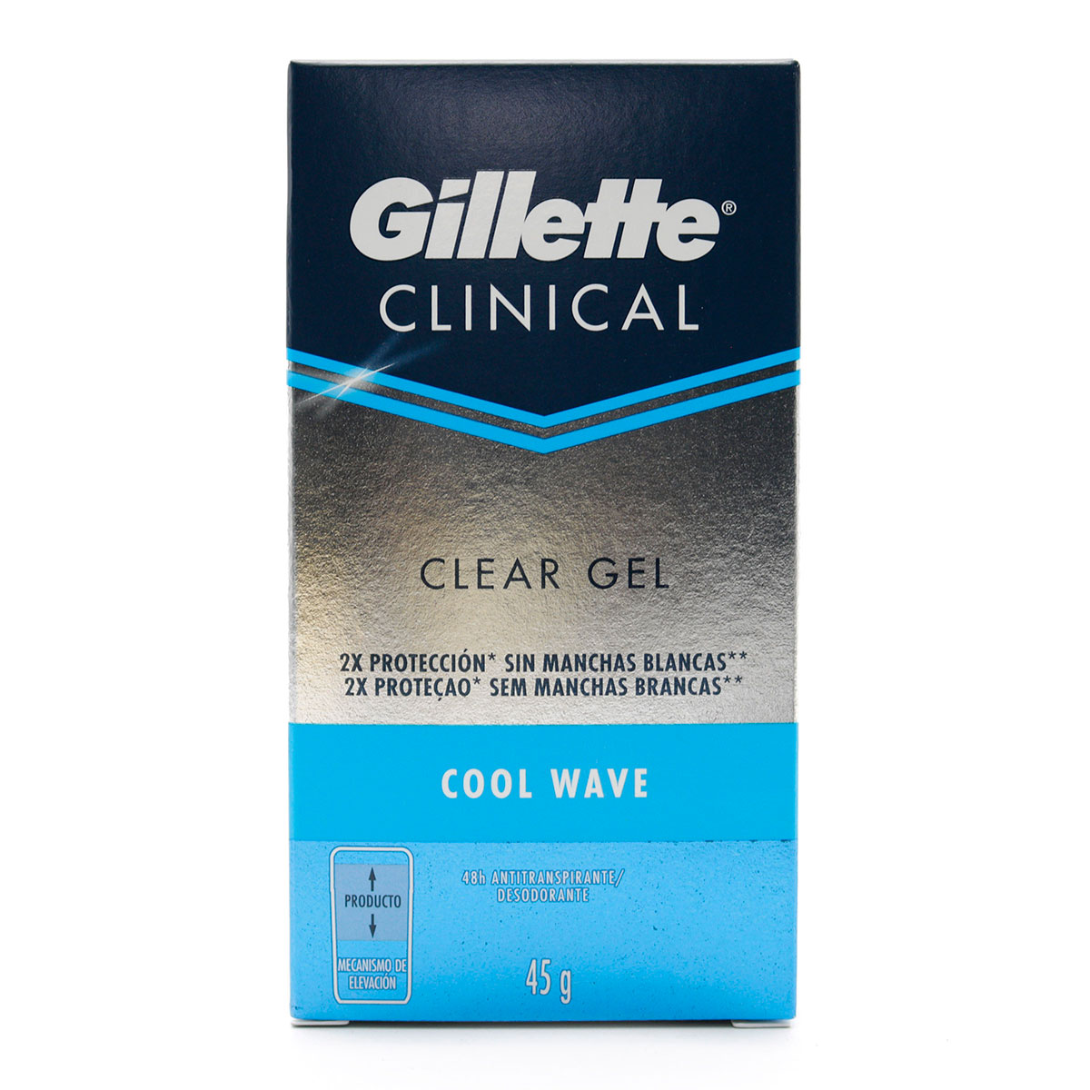 DTE.GILLETTE CLINICAL GEL COOL WAVE 45GR