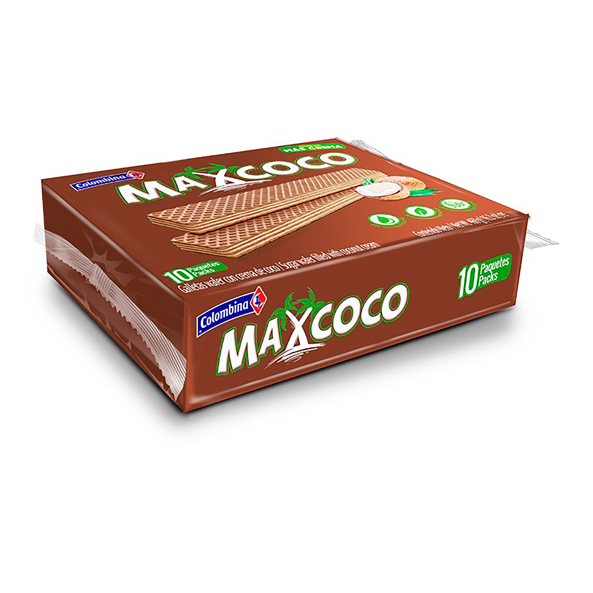 GALLETA MAX COCO WAFER 10 UNIDADES