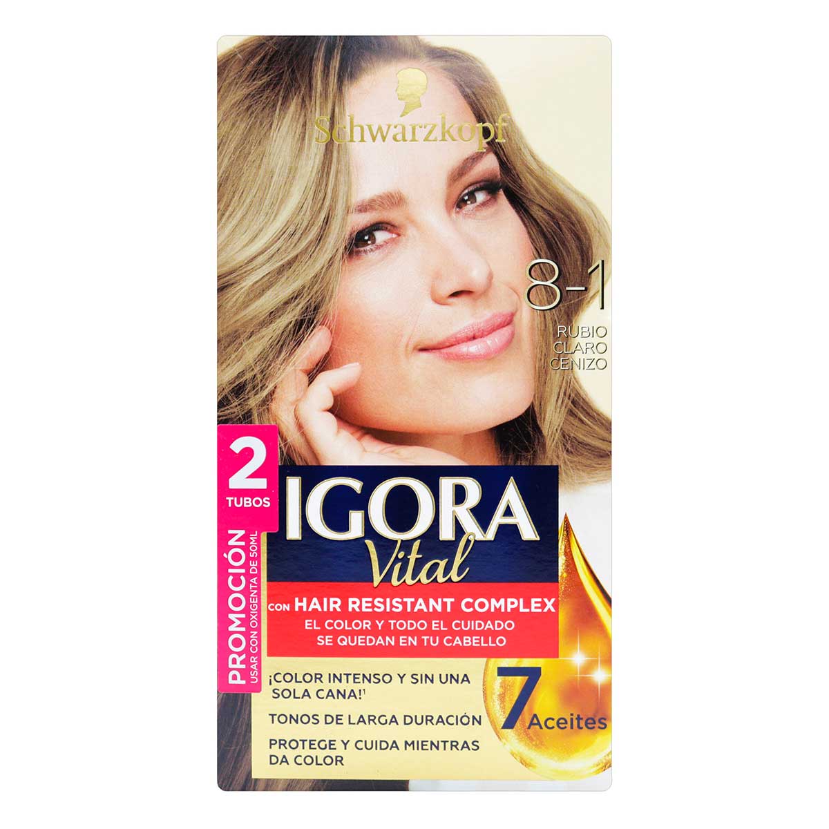 IGORA VITAL D.TUBO 8-1 RUB.CLARO CENIZO