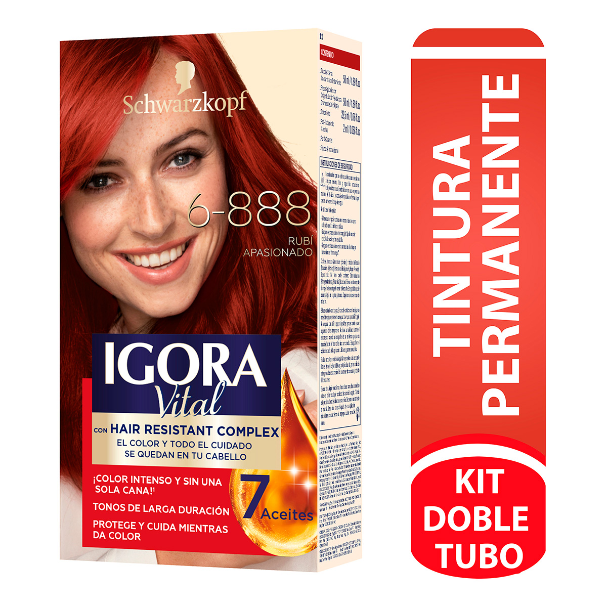 IGORA VITAL D.TUBO 6-888 RUBI APASIONADO