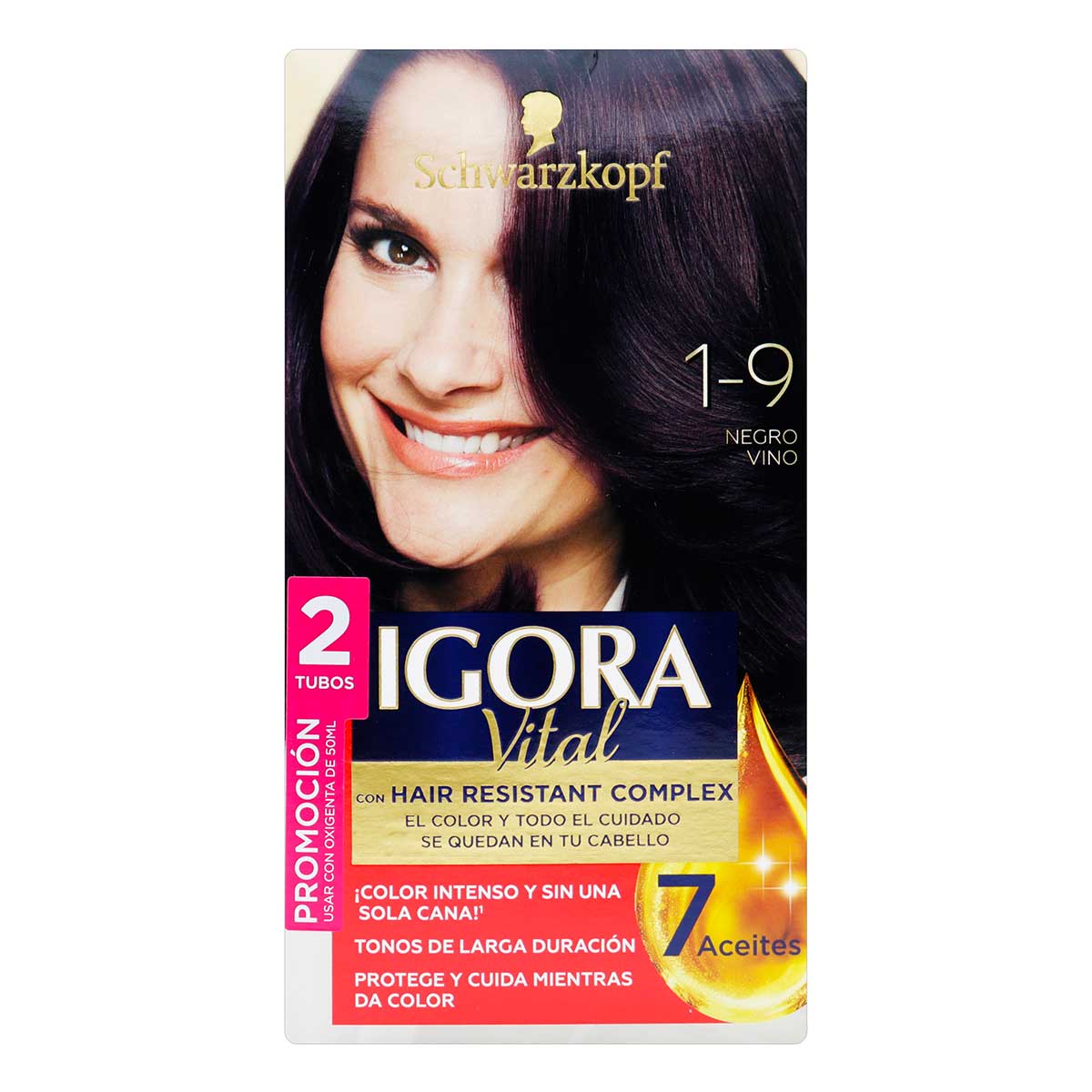 IGORA VITAL D.TUBO 1-9 NEGRO VINO