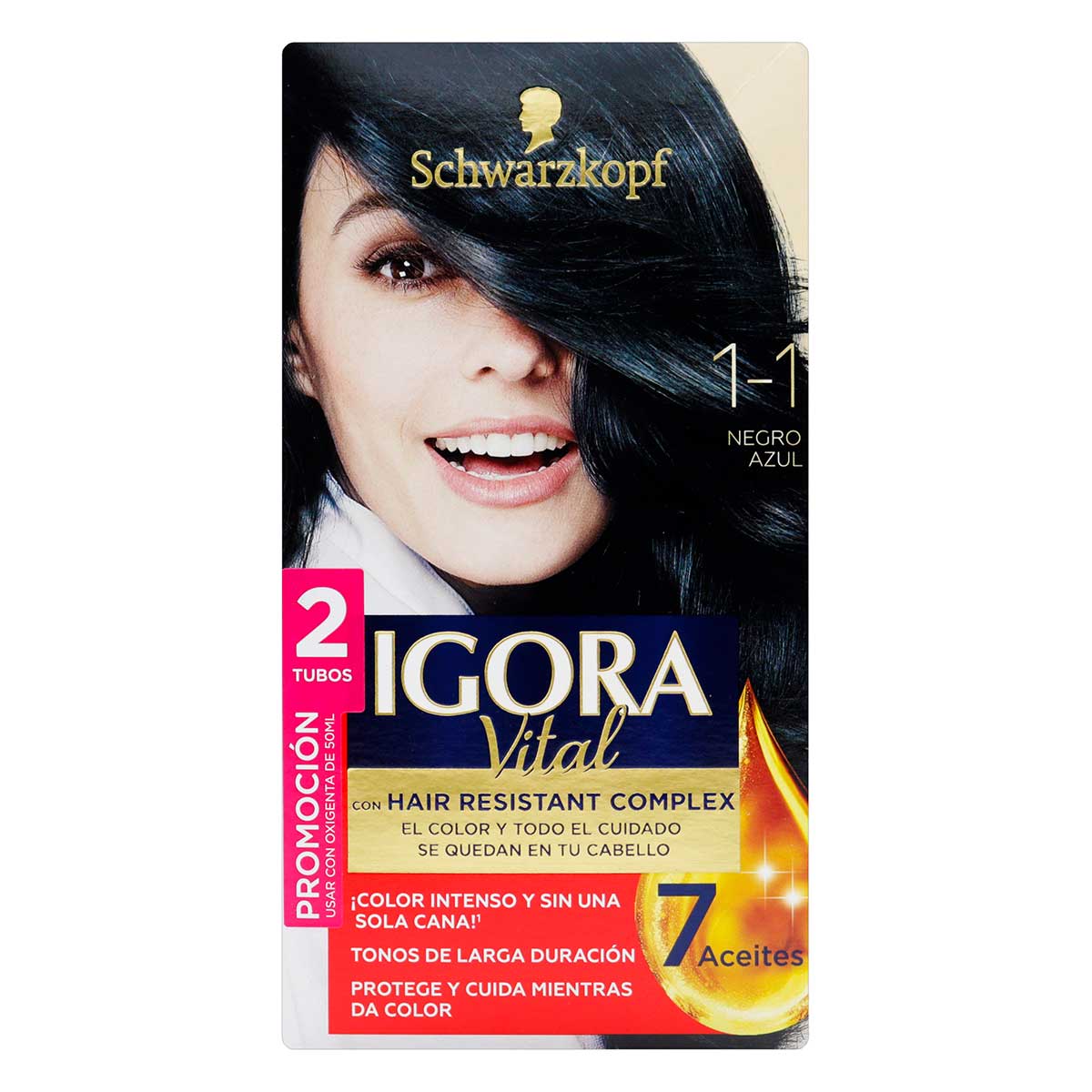 IGORA VITAL D.TUBO 1-1 NEGRO AZUL