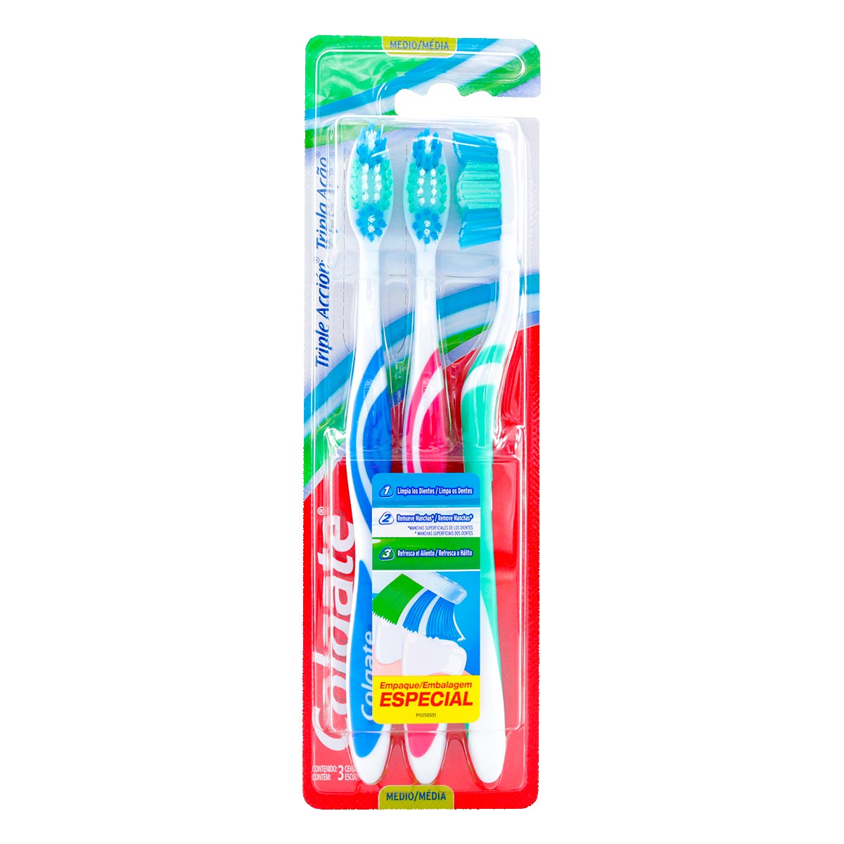 3 CEP.COLGATE TRIPLE ACCION MEDIO EM. EC