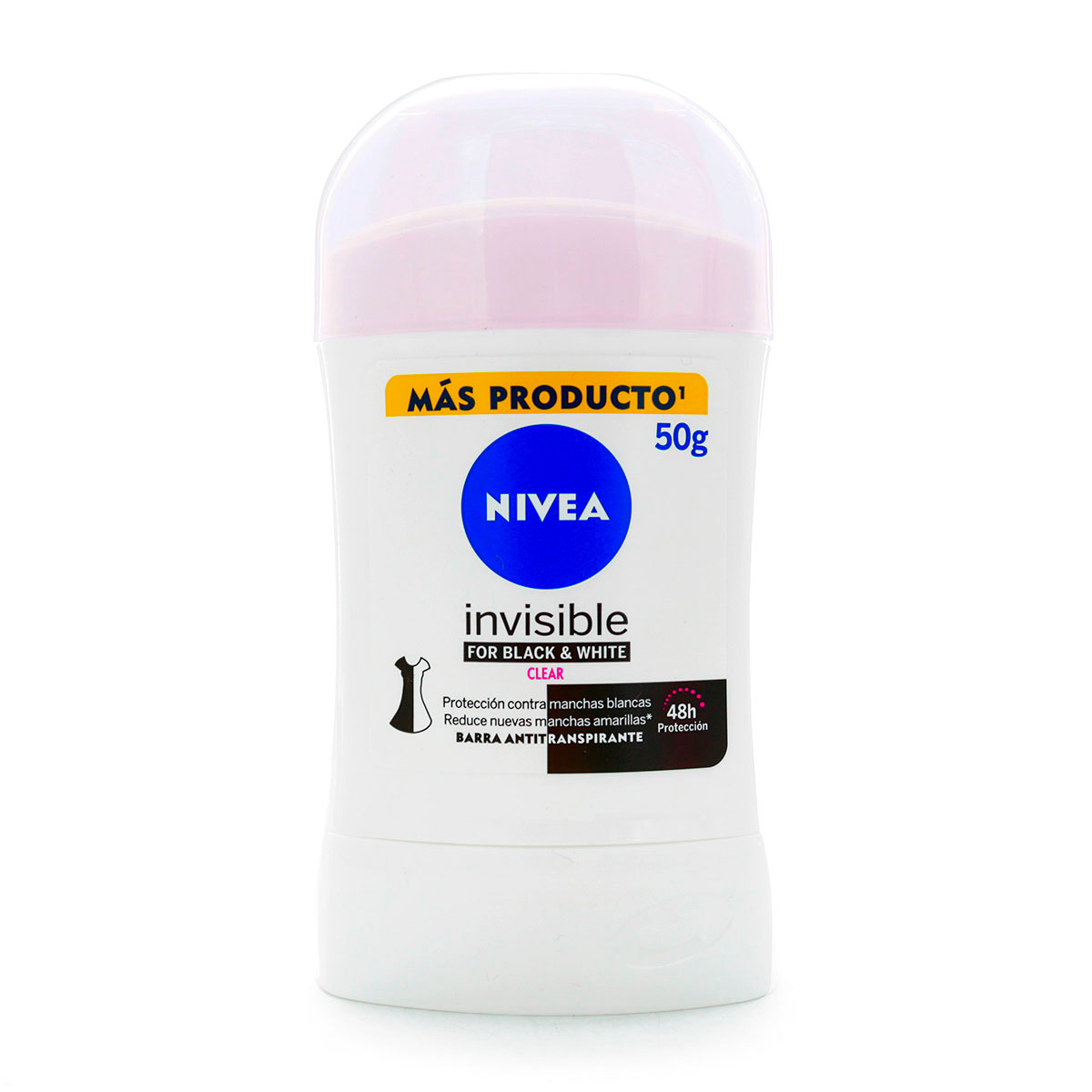 DTE.NIVEA BARRA INVISI.BLACK WHI.50GR M