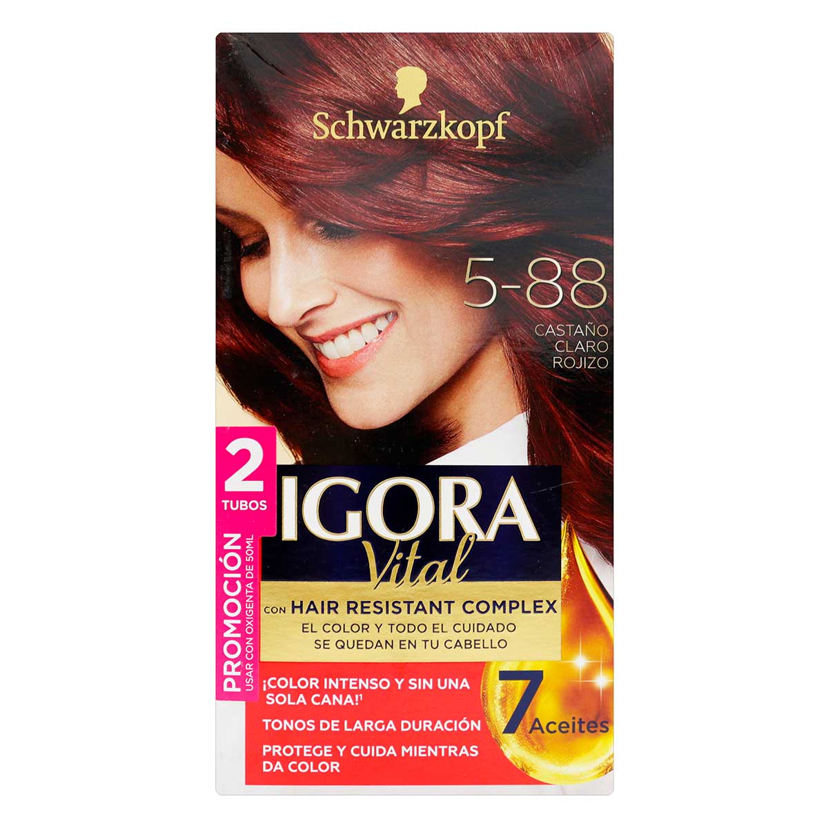 IGORA VITAL D.TUBO 5-88 CAS.CLARO ROJIZO