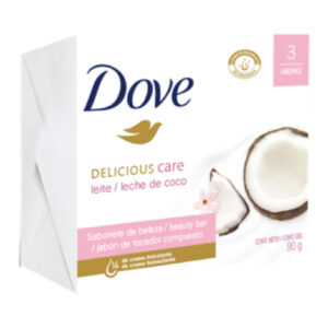 3 JAB.DOVE LECHE DE COCO 90 GR