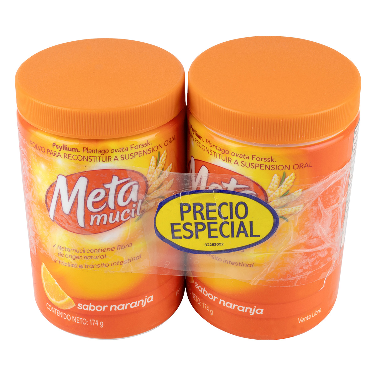 2 METAMUCIL FIBRA 174GR FCO 30 DOSIS P.E