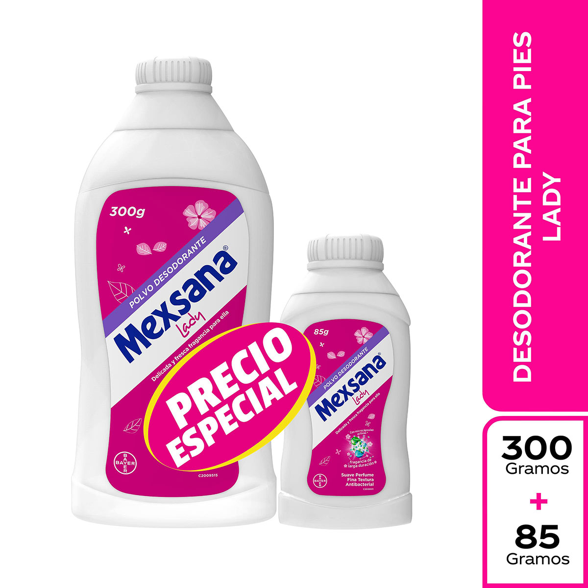TALCO MEXSANA LADY 300 GR+85 GR P.E.IVA