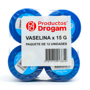 VASELINA DROGAM 15 GR 12 UND