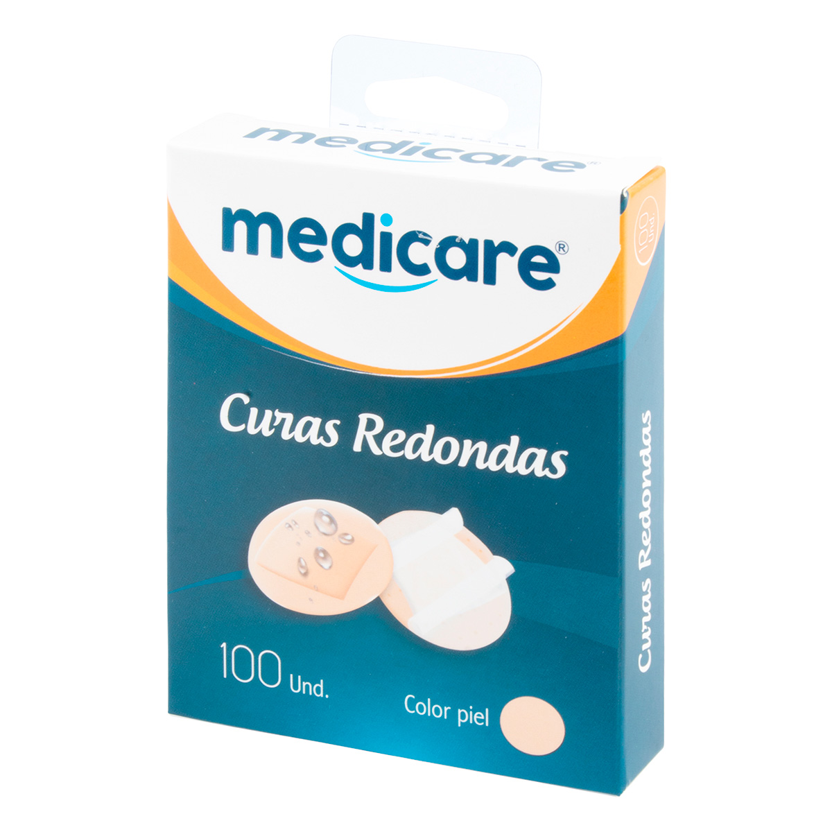 CURAS MEDICARE REDONDAS C.PIEL 100 UND