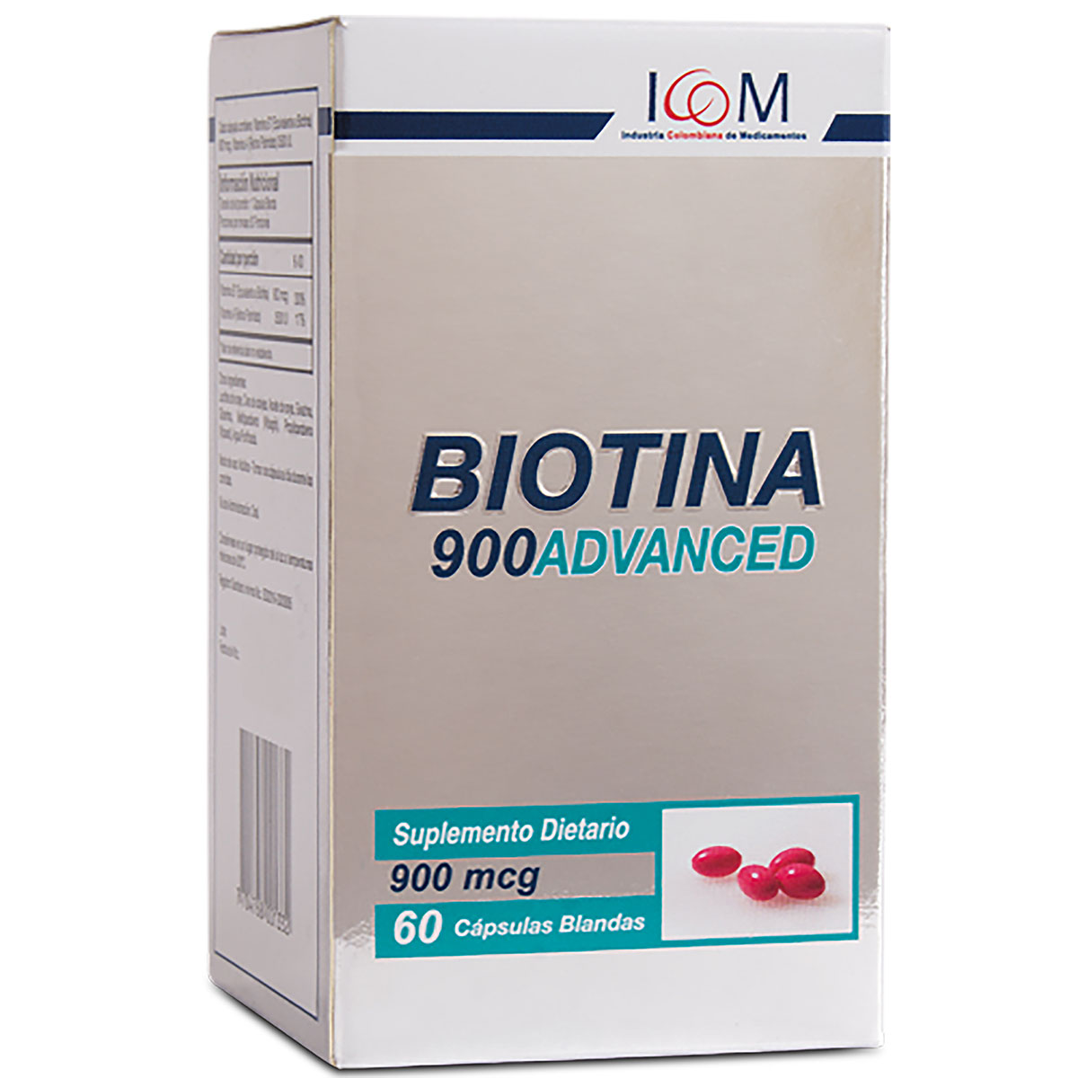 BIOTINA ADVANCED 900 MG 60 CAP.BLAN ICOM