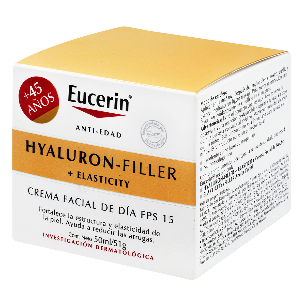 EUCERIN HYALU FIL.ELASTICI DIA 50ML