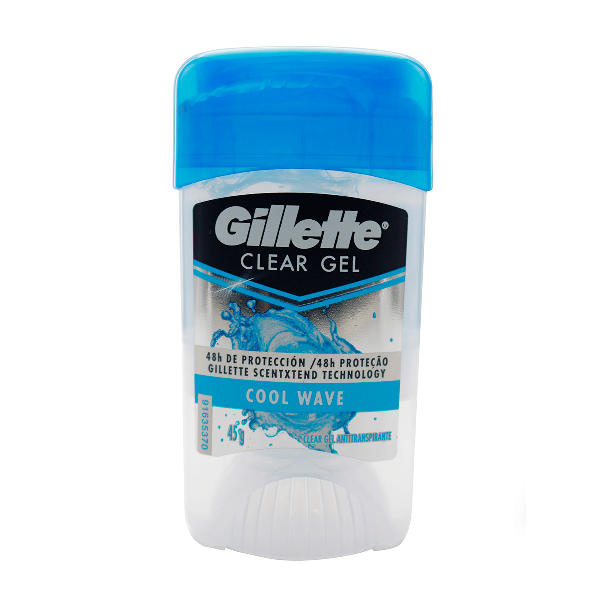 DTE.GILLETTE CLEAR GEL COOL WAVE 45 GR.