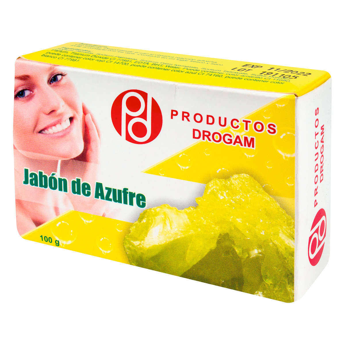 JABON AZUFRE DROGAM 100 GRAMOS