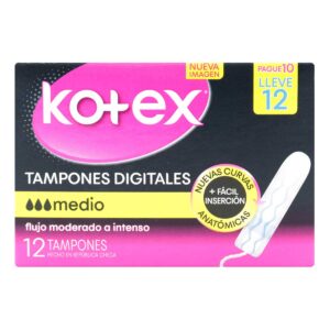 TAMPONES DIG.KOTEX MED 12 UNIDADES