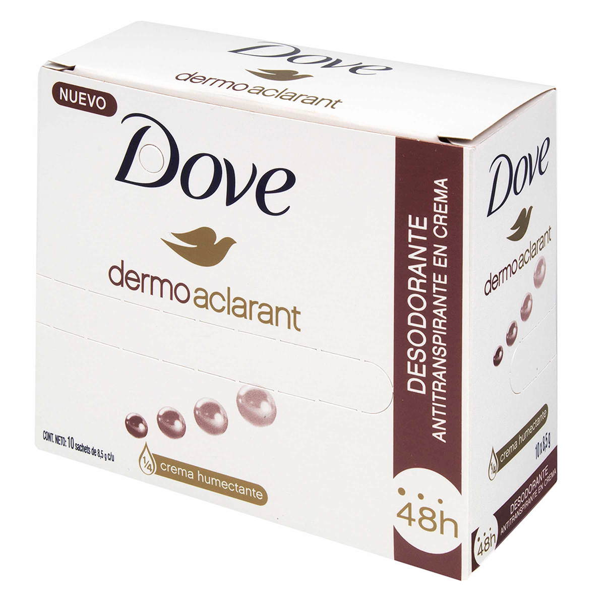 DTE.DOVE TONO UNIFORME 8.5 GR x 10 SBS