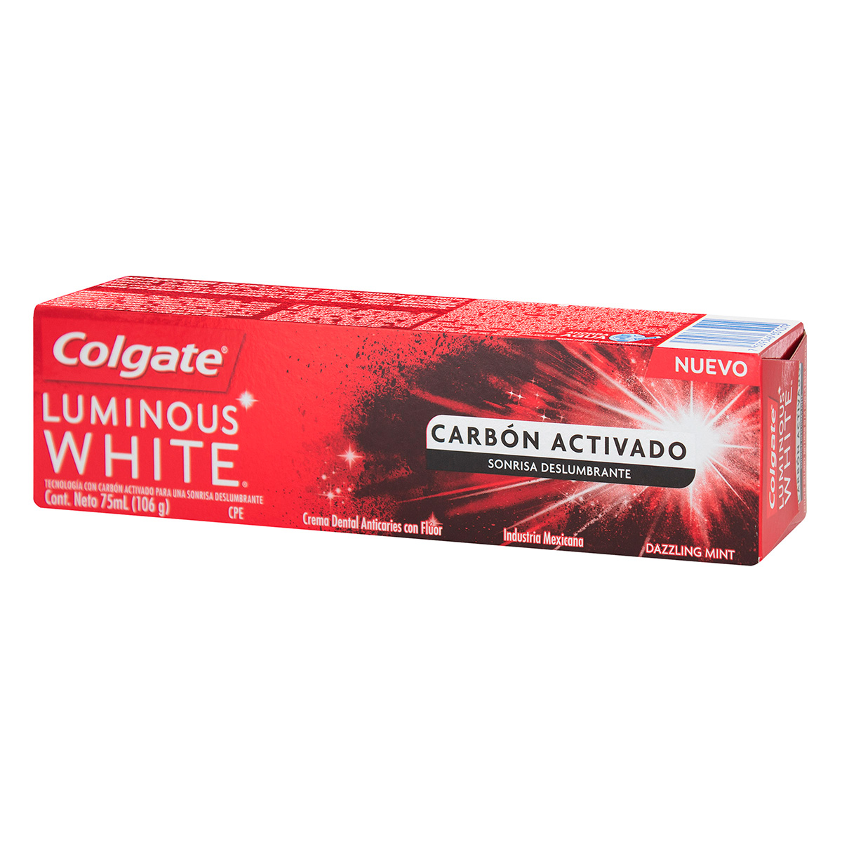 CRE.COLGATE LUMIN.WHITE CARBON ACTI.75ML