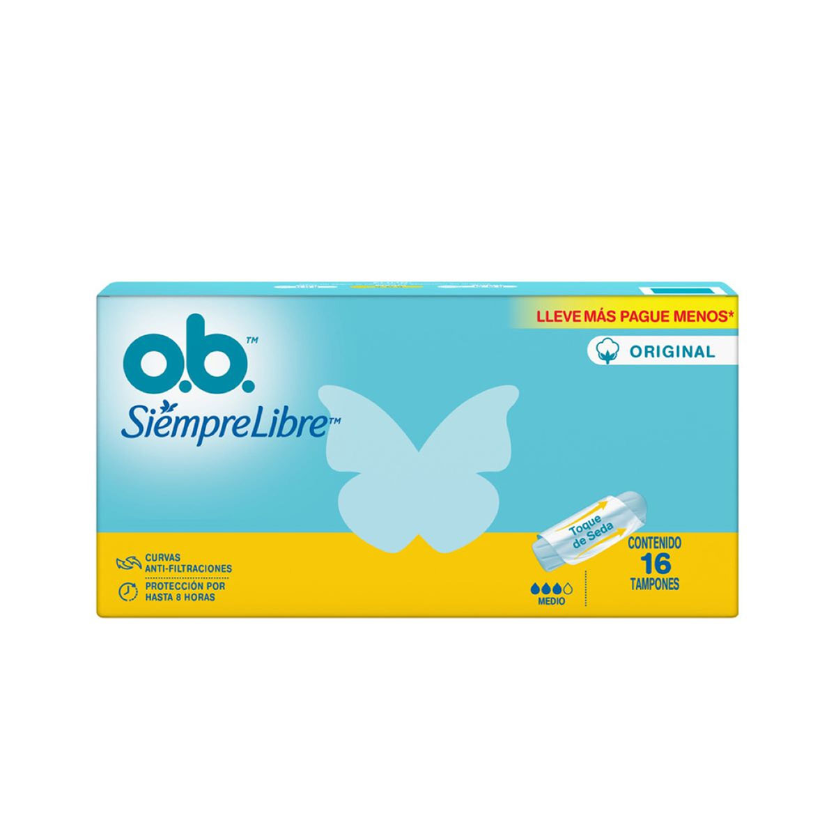 TAMPON OB SIEMPRE LIBRE ORI MEDIO 16 UND