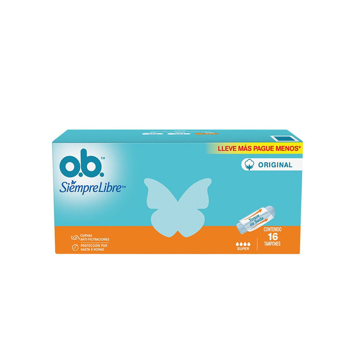 TAMPON OB SIEMPRE LIBRE ORI SUPER 16 UND