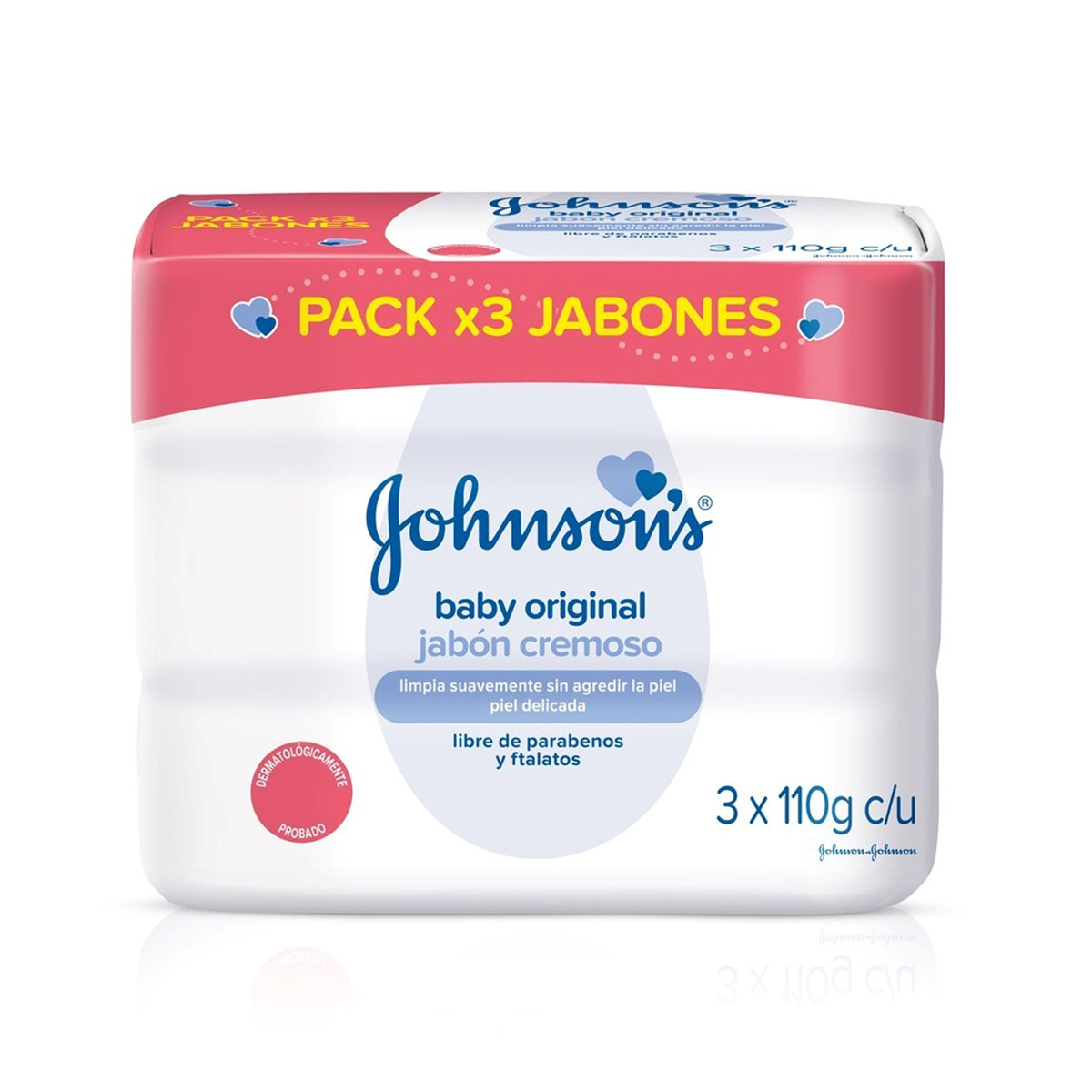 3 JABON JJ BABY ORIGINAL 110 GR