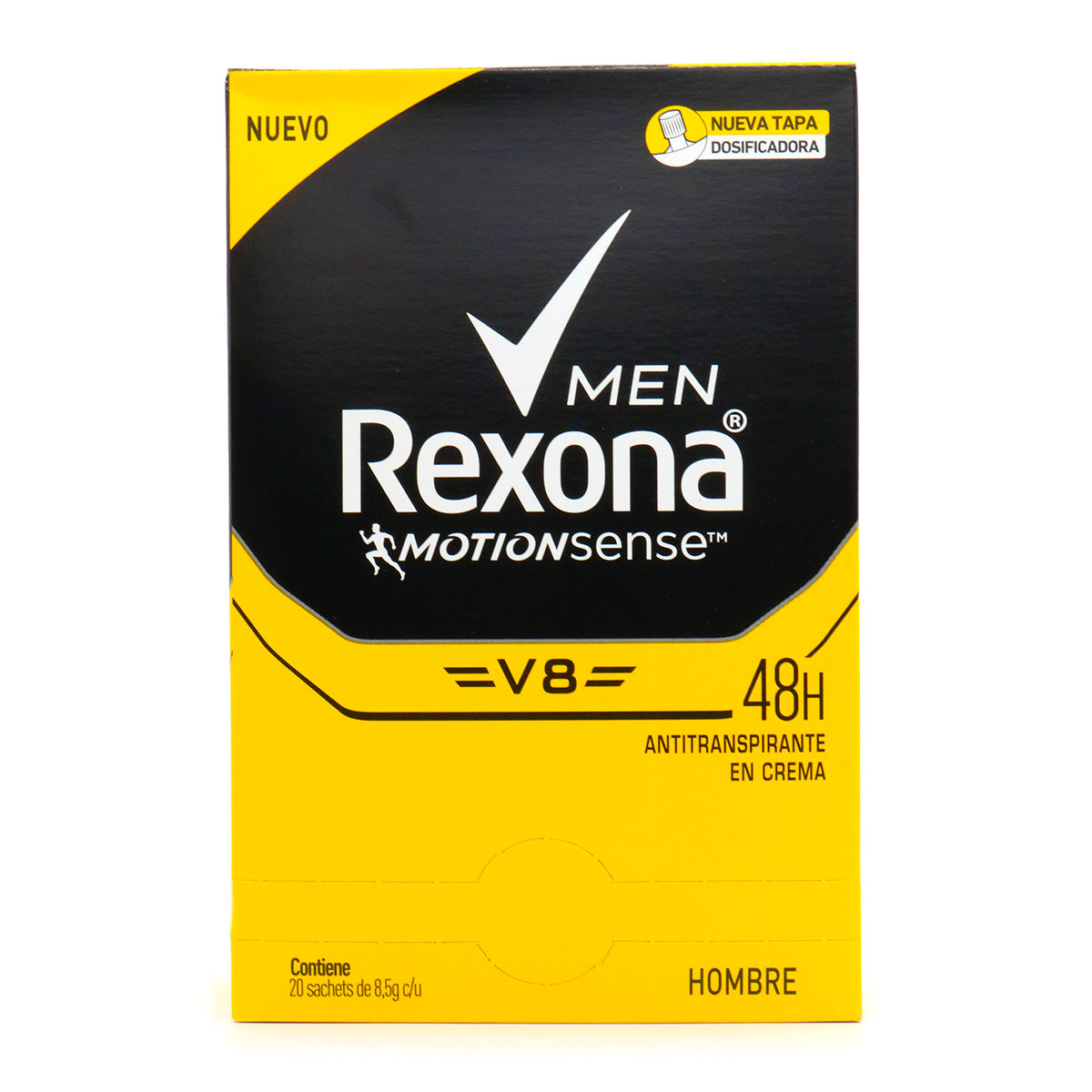 DTE.REXONA HOMBRE V8 8.5 GR X 20 SB H