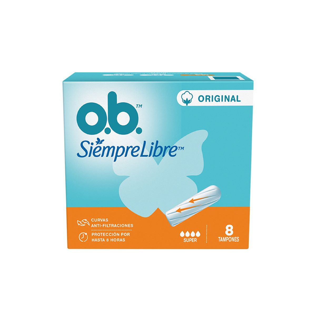 TAMPON OB SIEMPRE LIBRE ORIG SUPER 8 UND