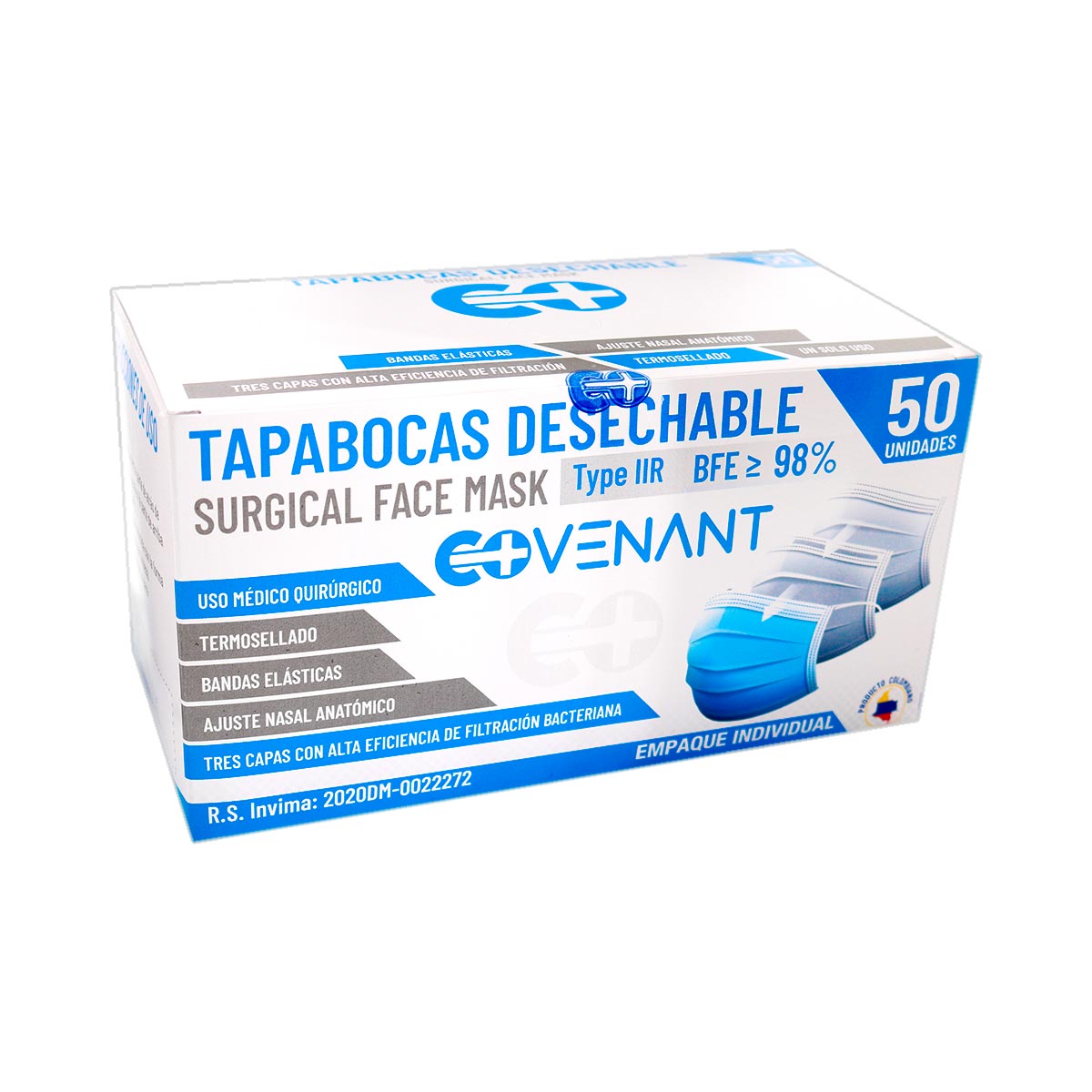 TAPABOCA TERMOSELLADO COVENANT 50 UND EI