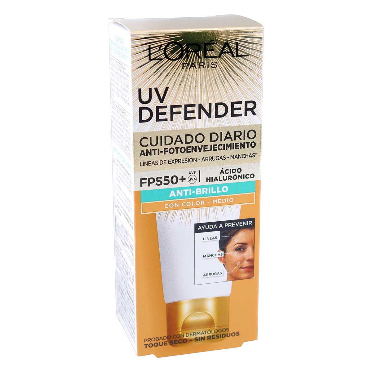 PROT.LOREAL UV DEF.AN.BR COLOR FPS50 40G