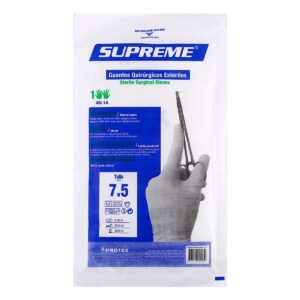 GUANTES QUIRURGICOS ESTERIL SUPREM T 7.5