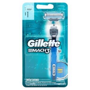 MAQ.AFEITAR GILLETTE MACH 3 AQUA GRIP