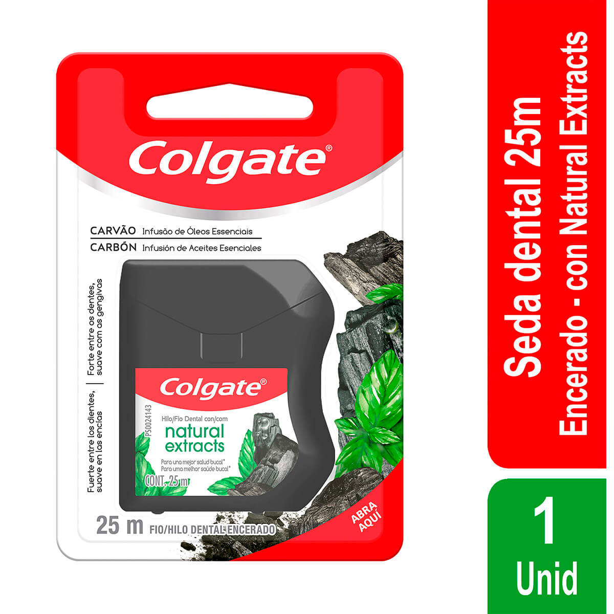 HILO DENT COLGATE NAT. EXT CARBON 25 MTS