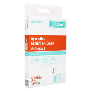 APOSITO ESTERIL GASA ADHE.ALFASAFE 5 UDS