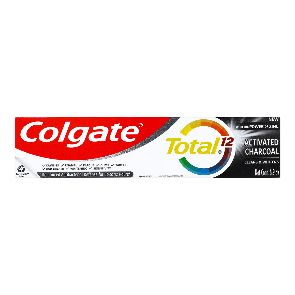 CRE.COLGATE TOTAL 12 CARB.ACTIVADO 150ML