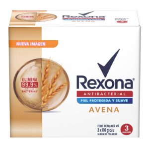3 JABONES REXONA ANTIBAC.AVENA 110 G