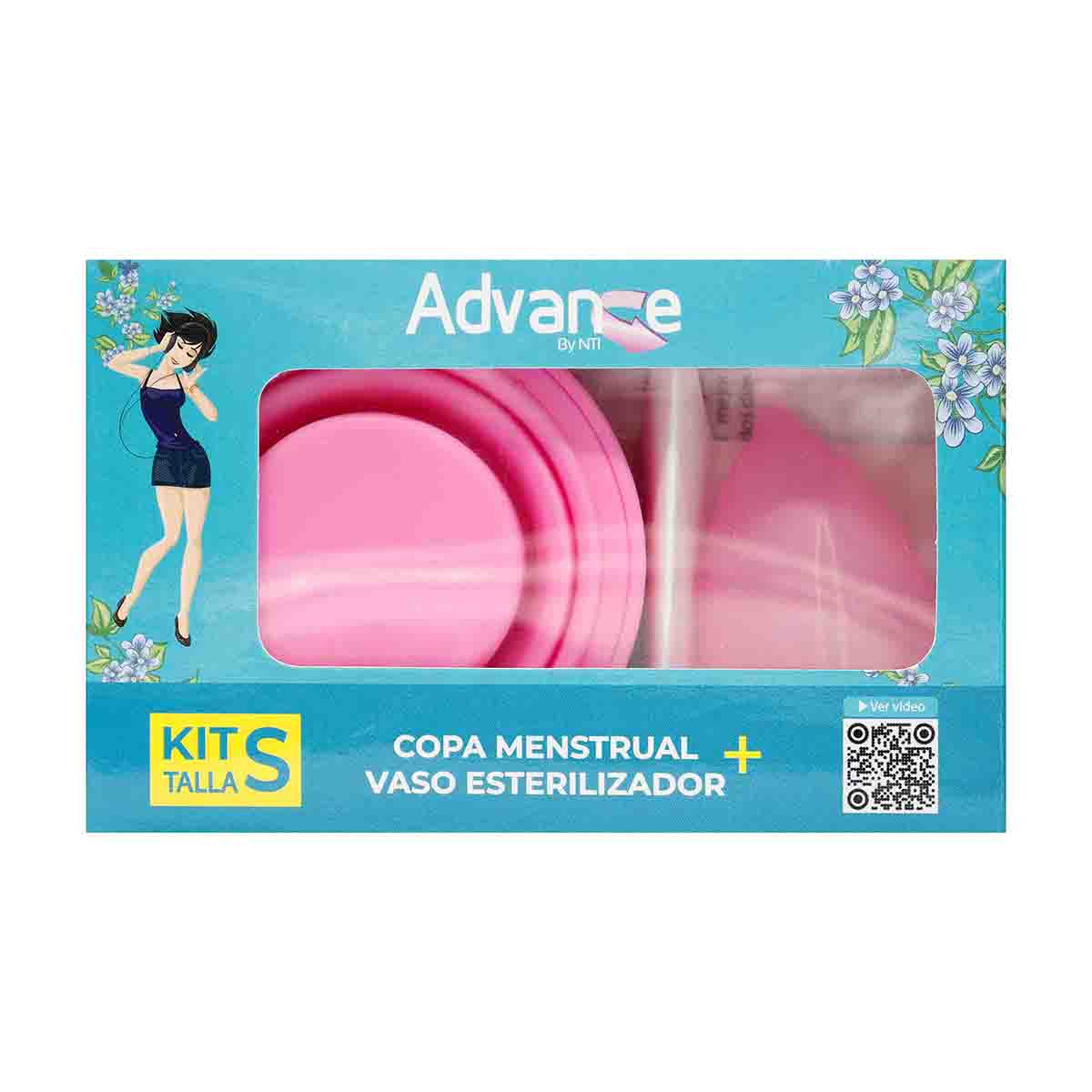 KIT COPA MENSTRUAL S+VASO ESTERILI. NTI